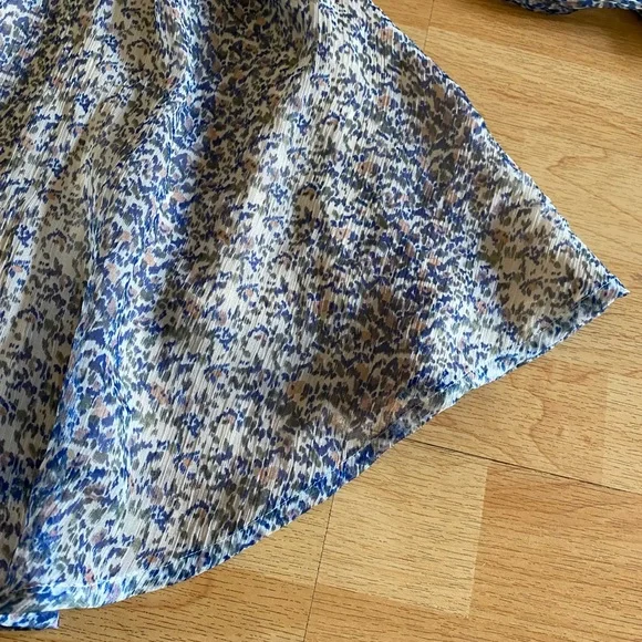 For Love and Lemons Kiss Me dress in a floral blue - Picture 6 of 14